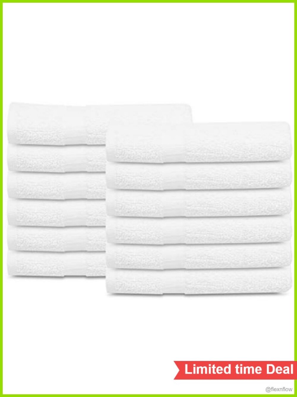 12 Pc Cotton Blend Terry Bath Towels 20x40 Lightweight Fast Drying Salon Gym